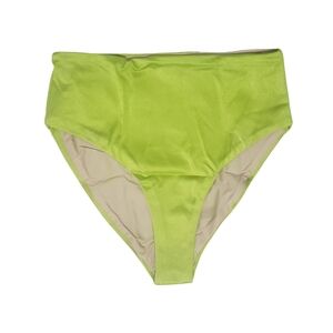 Bahia Maria High Waist Moderate Coverage Swim Bottom XS, SMALL Lime Green NWT